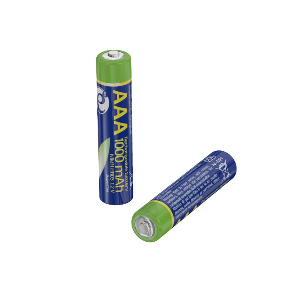 Genopladelige AAA-batterier 1000 mAh Ni-MH - 2-pak