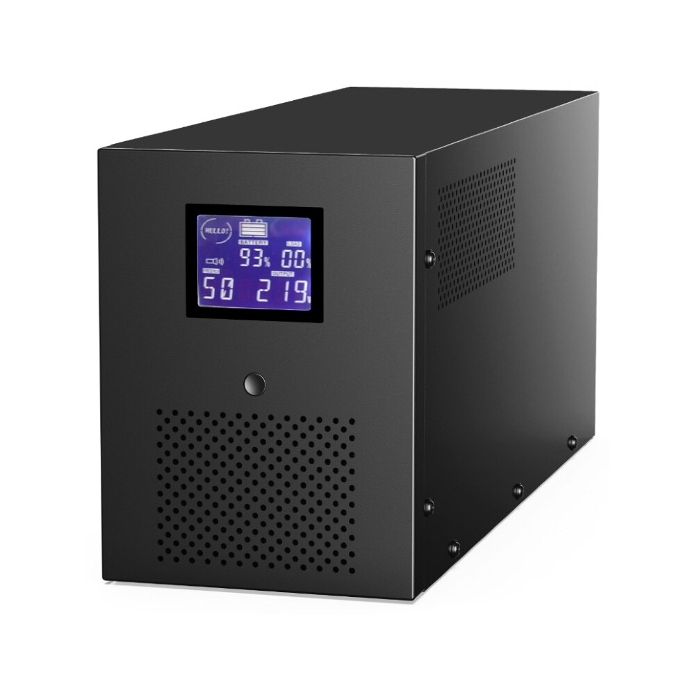 UPS-strømforsyning med USB og LCD-display, 3000 VA / 1800 W