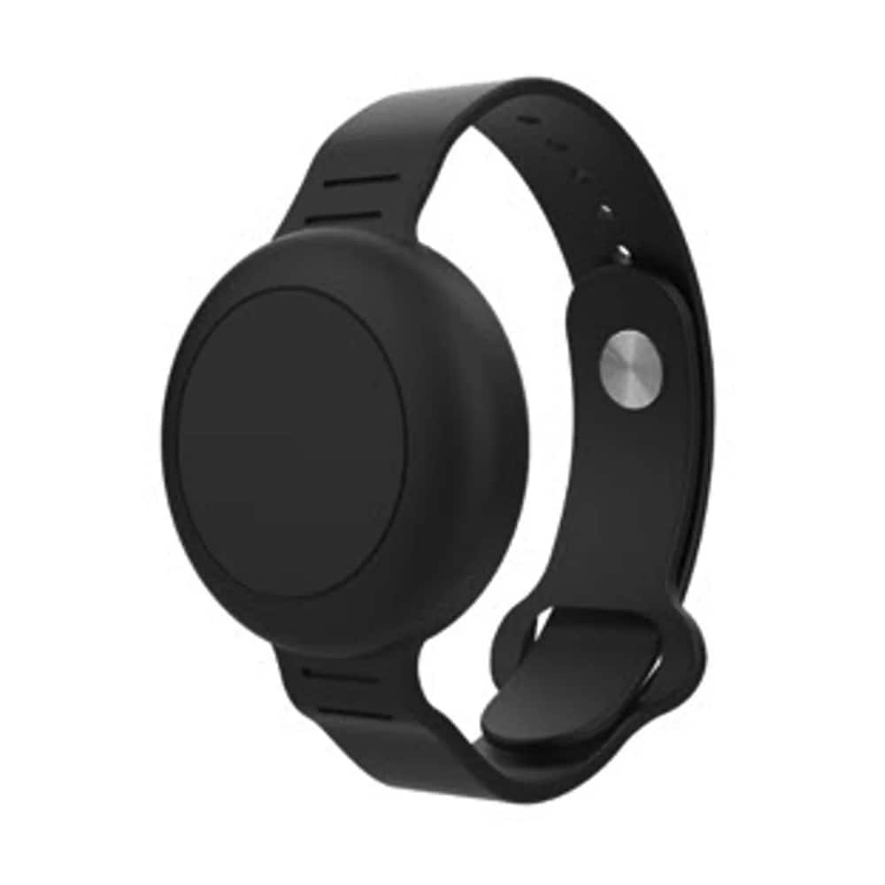 Ofkoz vandtæt armbånd til Apple AirTag i justerbar silikone - Svart