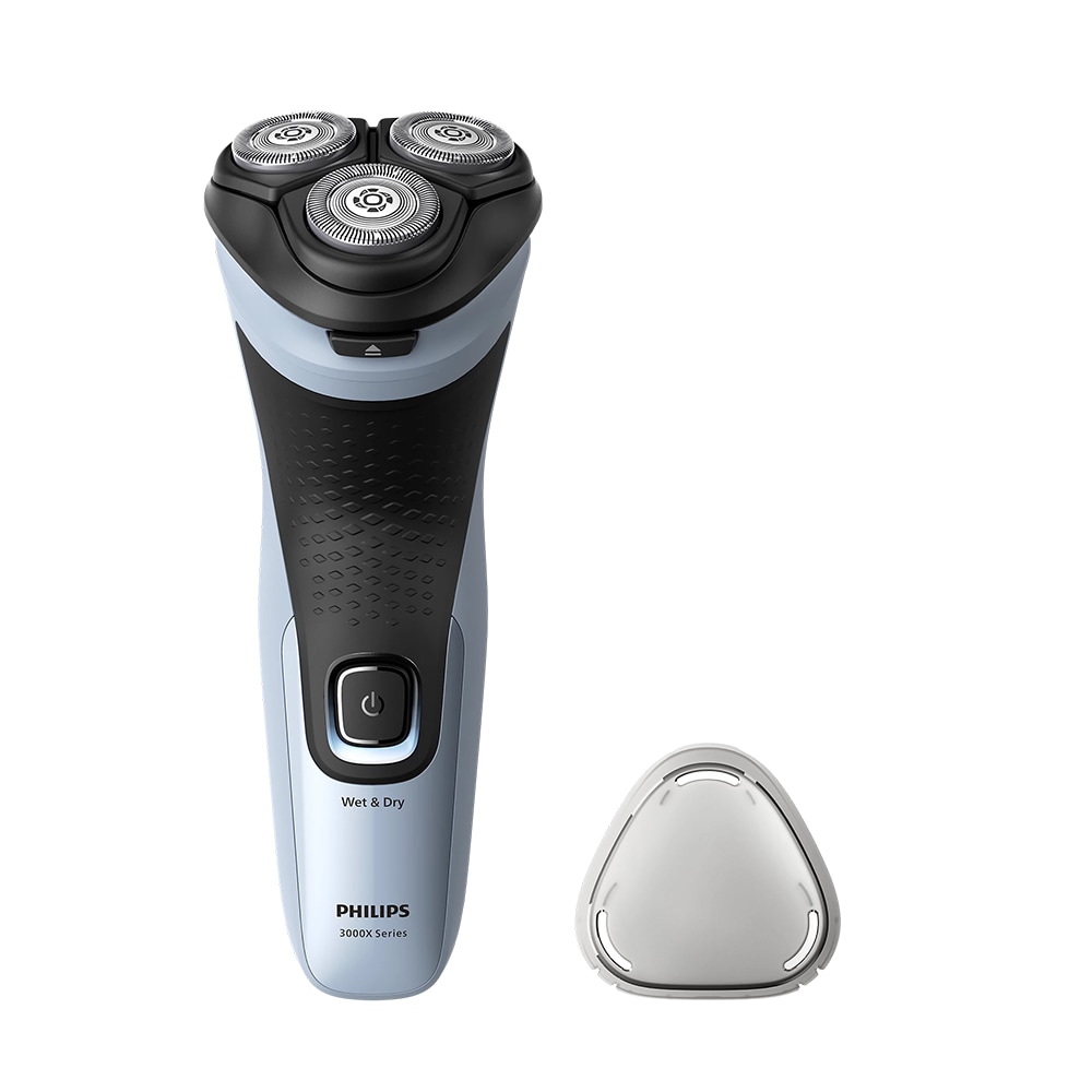 barbermaskine i Philips 3000X-serien med SkinProtect-teknologi og PowerCut-knive