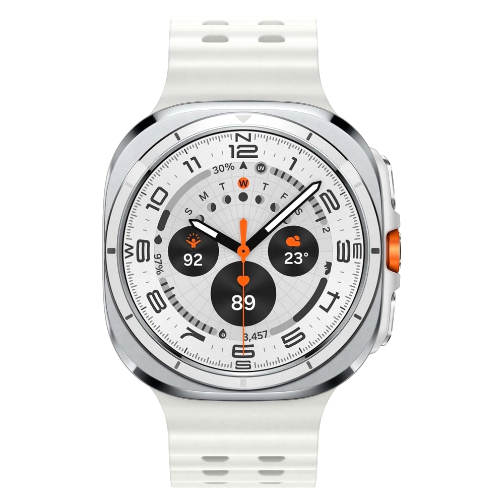 Samsung Galaxy Watch Ultra LTE 47mm - Titanium White med avancerede sundhedssensorer og eSIM