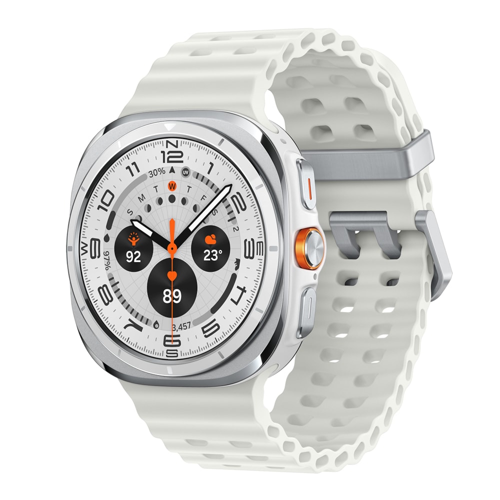 Samsung Galaxy Watch Ultra LTE 47mm - Titanium White med avancerede sundhedssensorer og eSIM