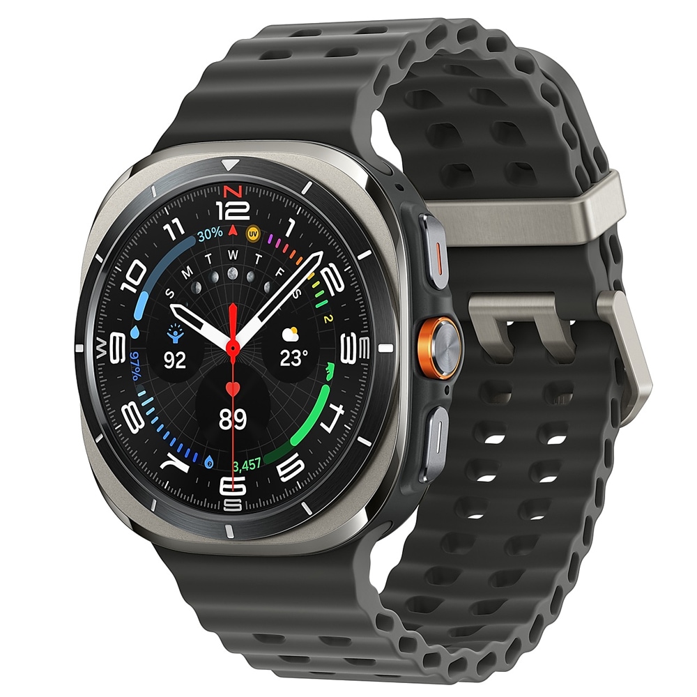 Samsung Galaxy Watch Ultra LTE 47mm - Titanium Silver med avancerede sundhedssensorer og eSIM