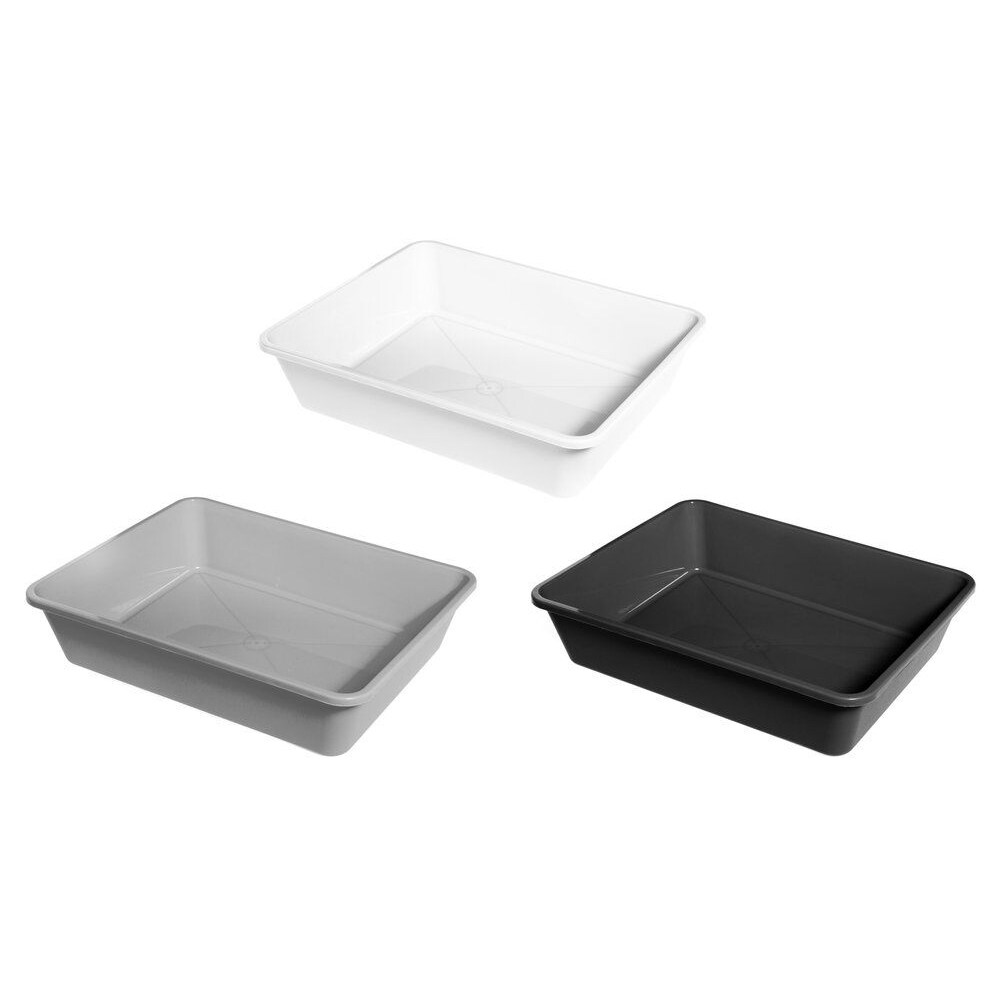 Kattebakke i plast 47x37 cm med en kapacitet på 13 L
