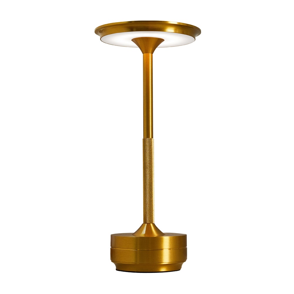 By Gaard bordlampe TL2423 med USB-opladning, dæmpbart lys og lang batterilevetid - Guld