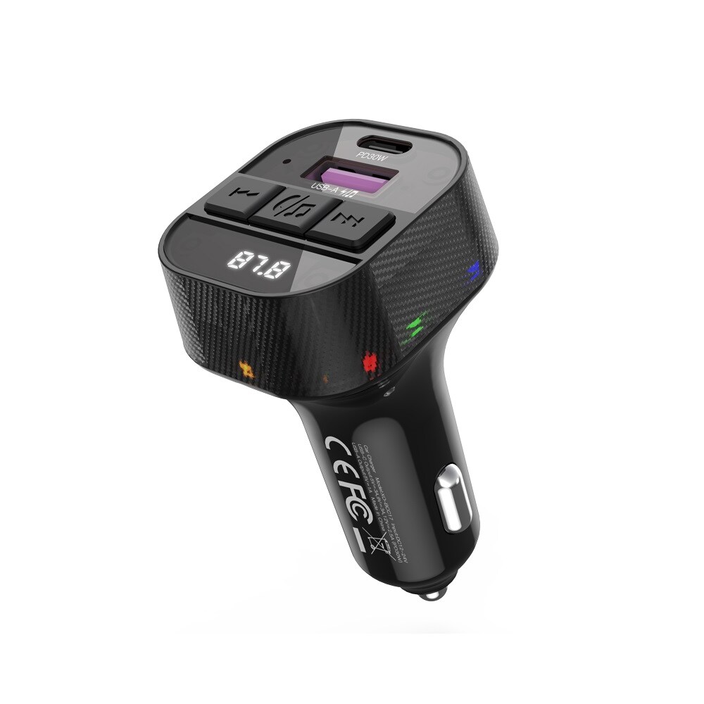 XO FM-sender med Bluetooth MP3 og USB-opladning 30W
