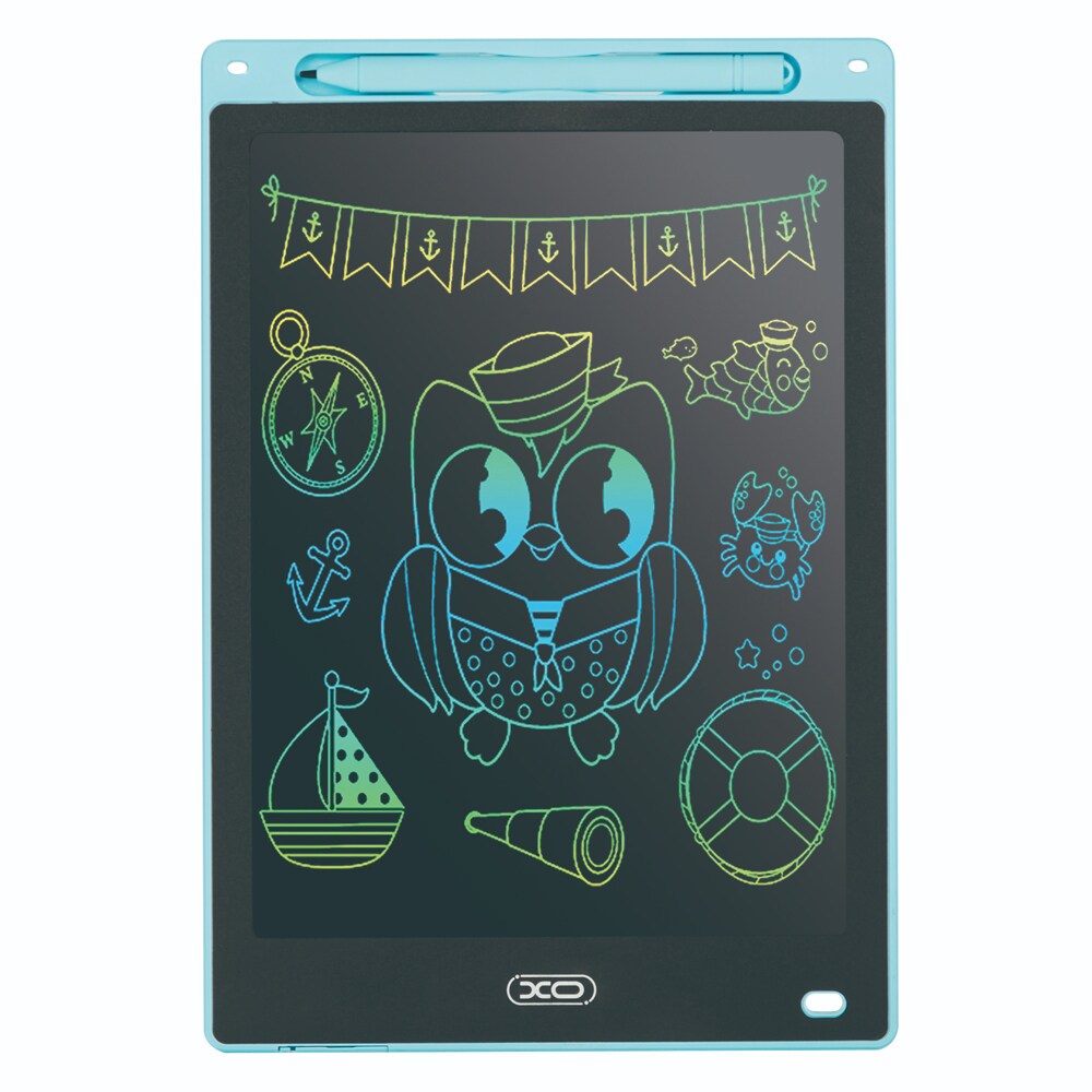 XO 16" LCD-tablet med skærmlås og sletteknap - Blå