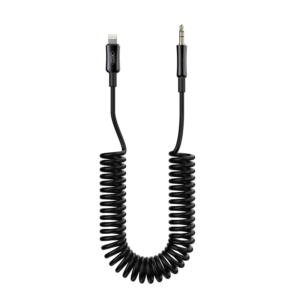 XO Lydkabel Lightning til 3,5 mm 1m - Svart