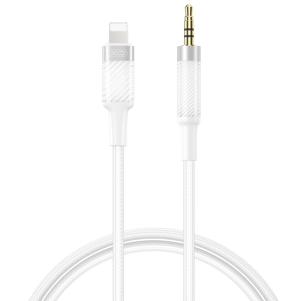 XO Lydkabel Lightning til 3,5 mm 1 m - Hvid