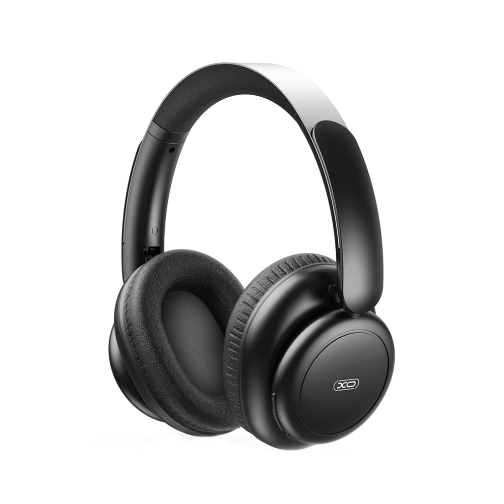 XO Over-Ear Bluetooth-headset med ANC og 100 timers batterilevetid - Svart