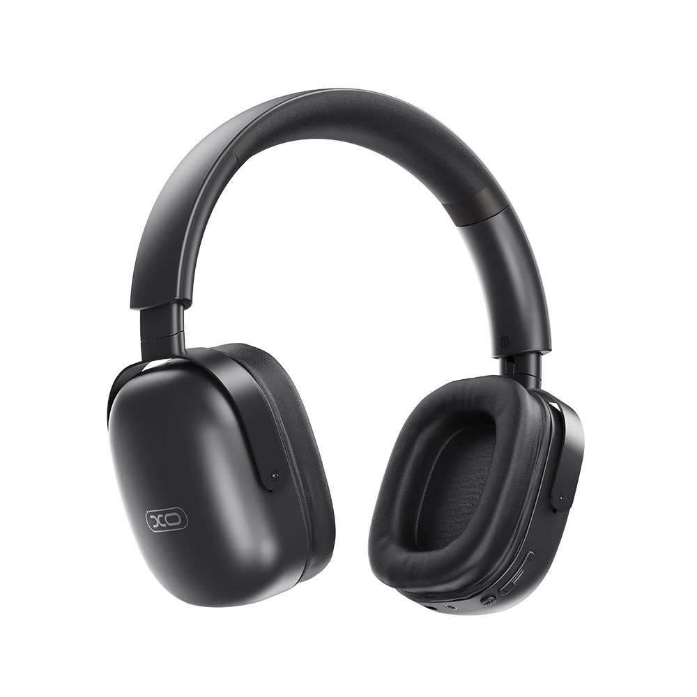 XO over-ear Bluetooth-hovedtelefoner med 30 timers spilletid og kraftig lyd - Svart