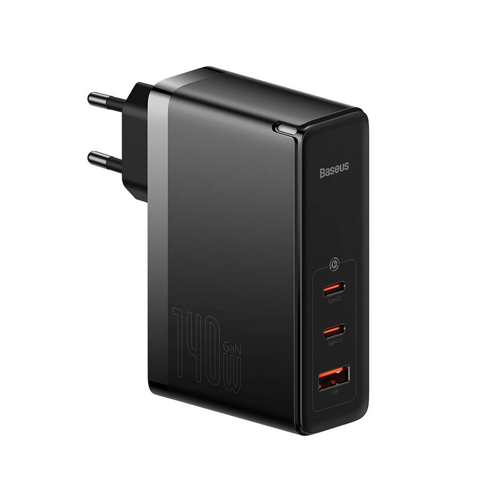 Baseus GaN5 PRO USB-oplader 140W med 2xUSB-C og 1xUSB
