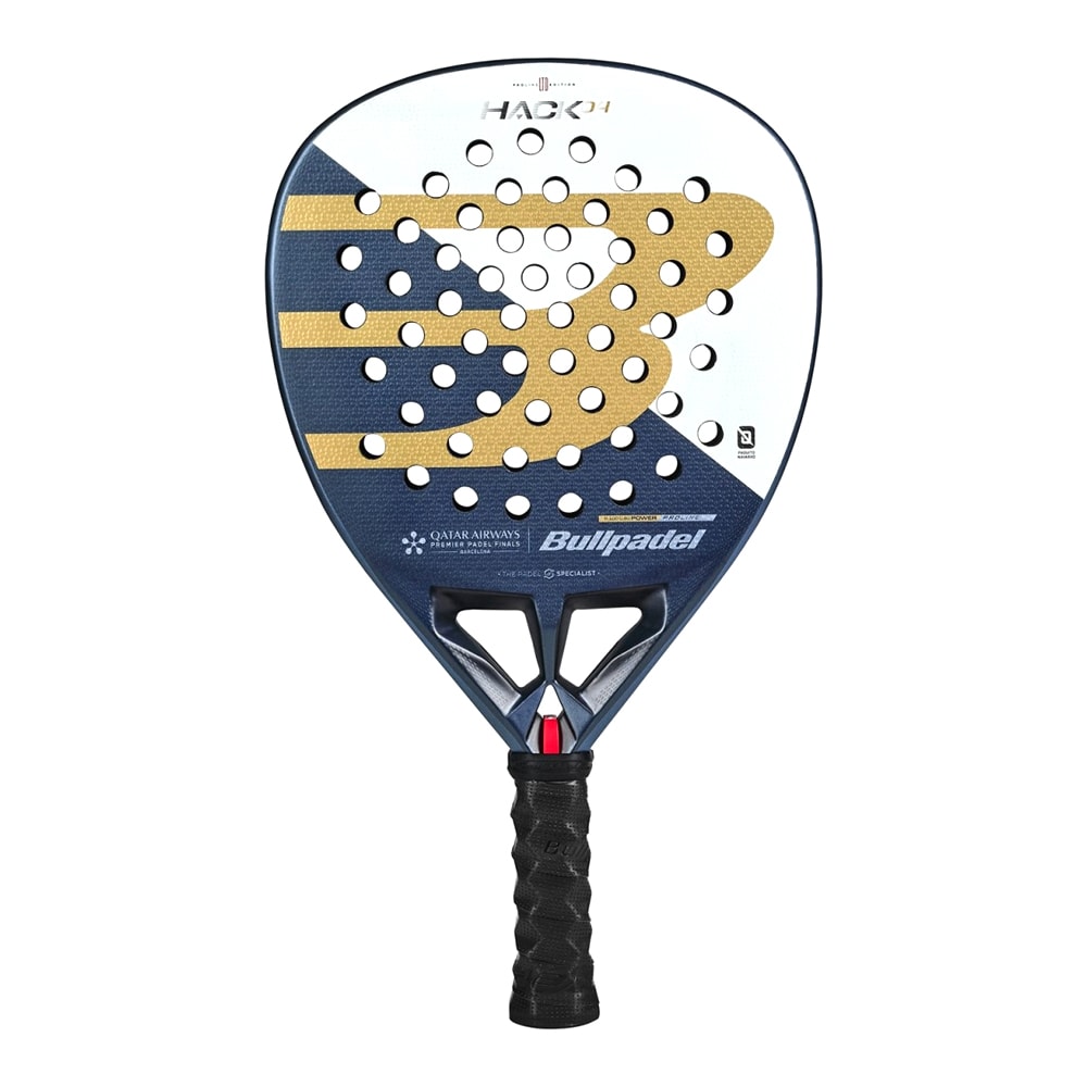 Bullpadel Hack 04 Tour Final 2024 padel tennis bat - Diamantform, 365-375 g, TriCarbon 18K