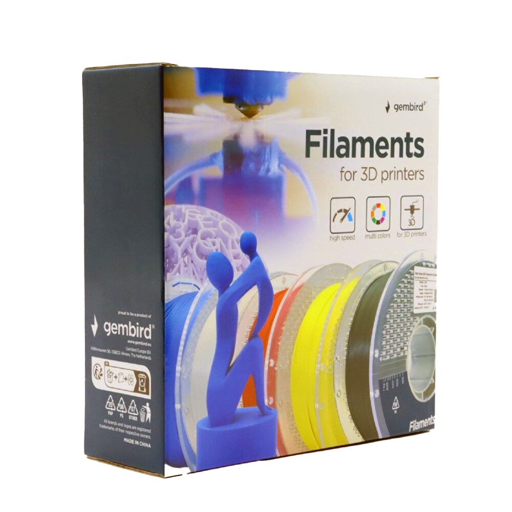 ABS-filament til 3D-printere 1,75 mm 1 kg - hvid
