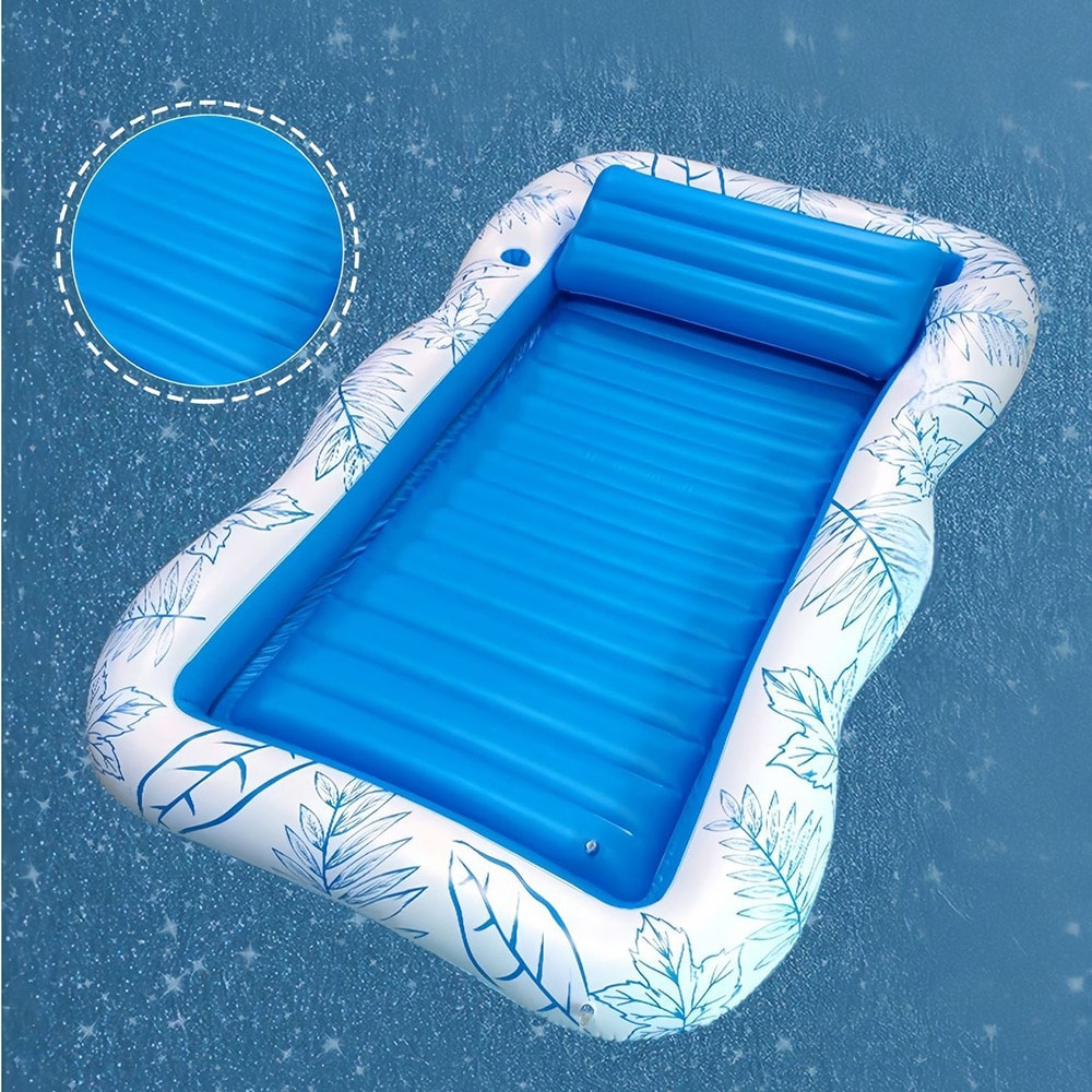 Oppustelig poolmadras 204x128cm