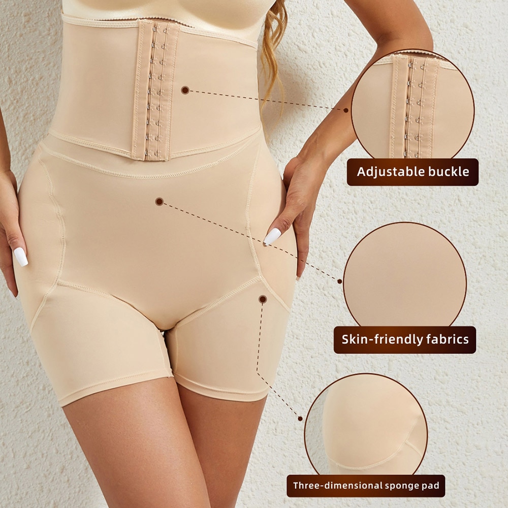 Shapewear med høj talje 3XL - Beige