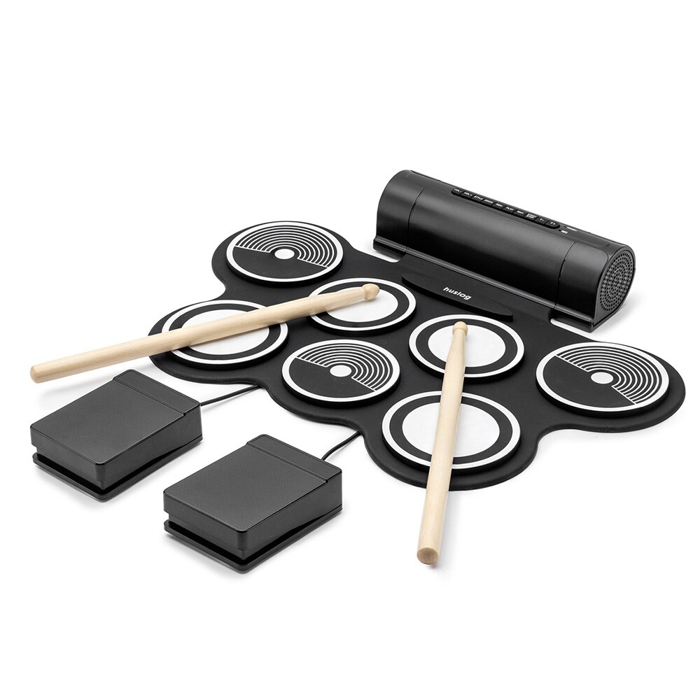 Elektriske trommer med optagefunktion og MP3-tilslutning
