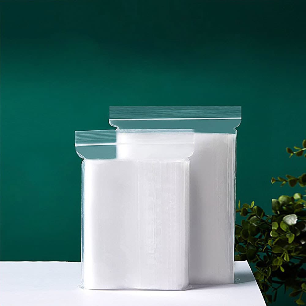Forseglbare PE-plastposer med lynlås i megastørrelse 60x40 cm - 100 stk