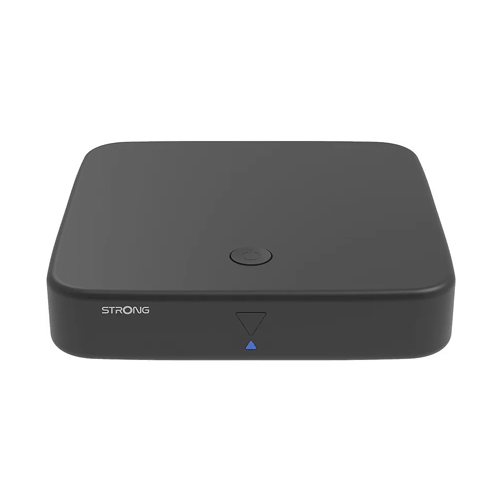 Strong 4K + DVB-T2 Wi-Fi Google TV-medieafspiller med Chromecast og TV-tuner