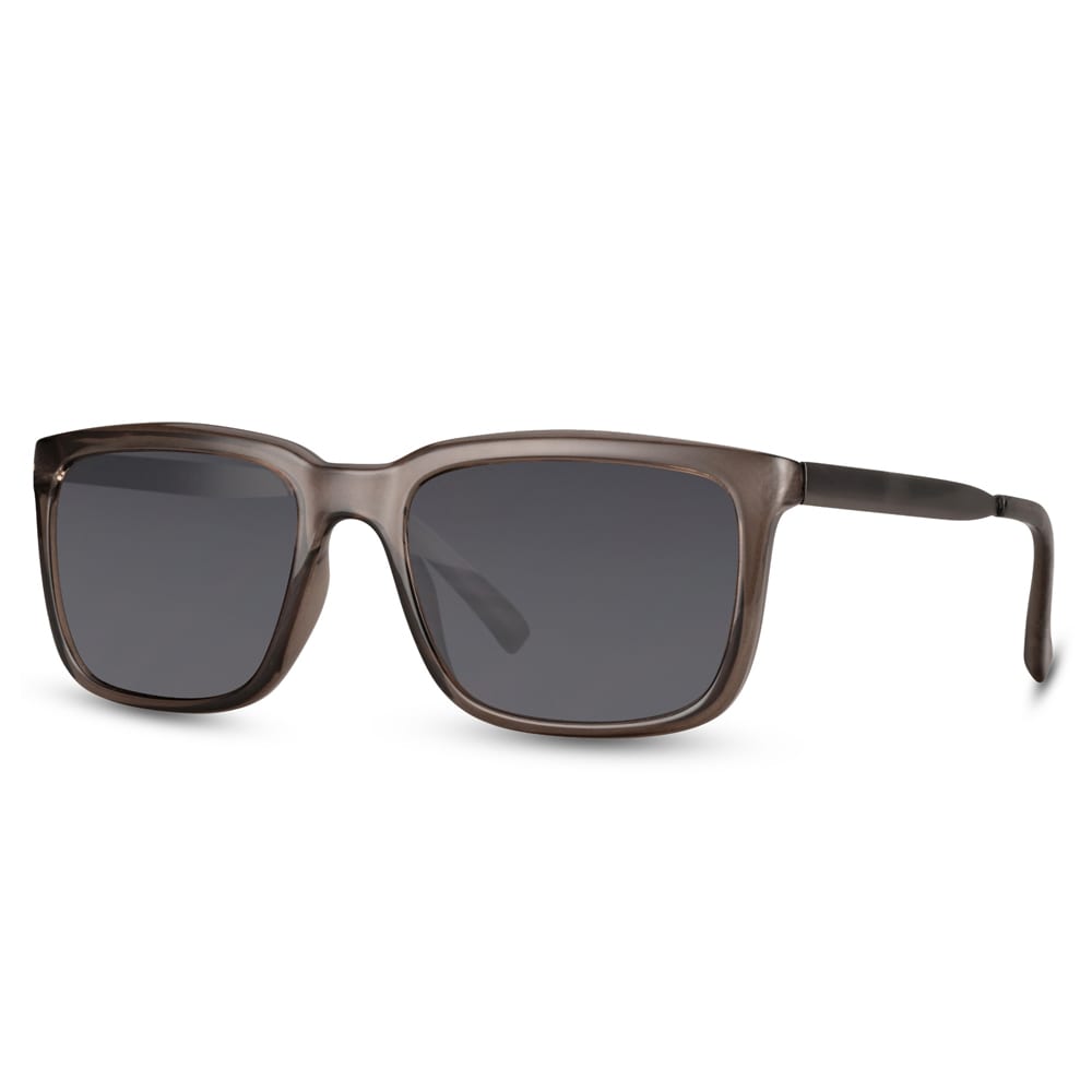 Solbriller Wayfarer Svart glas med gråt stel