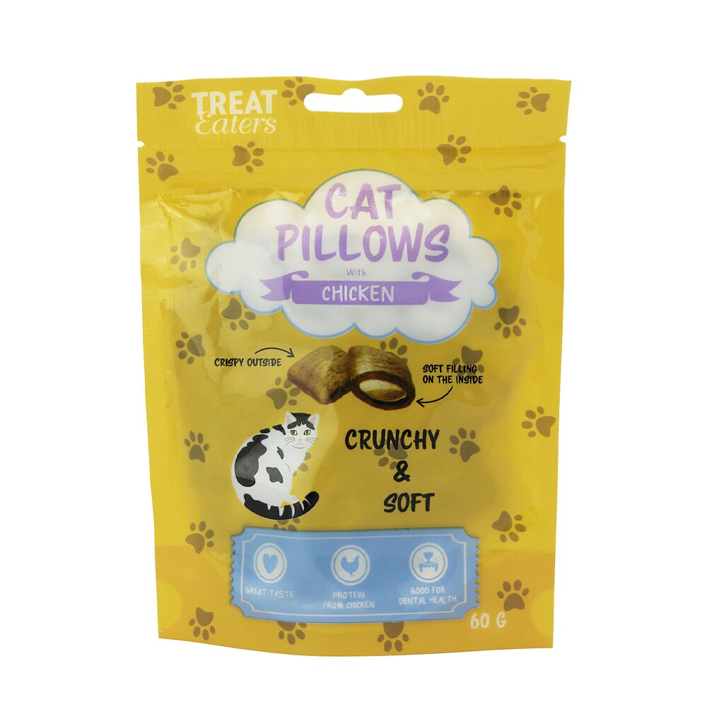 Kattegodbidder med kylling - Treateaters Cat Pillows 60 g