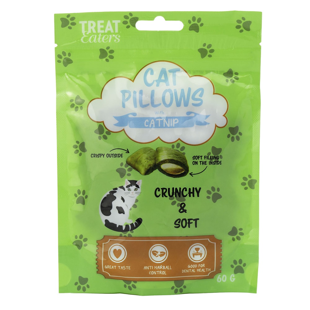 Kattegodbidder med kattemynte - Treateaters Cat Pillows 60 g