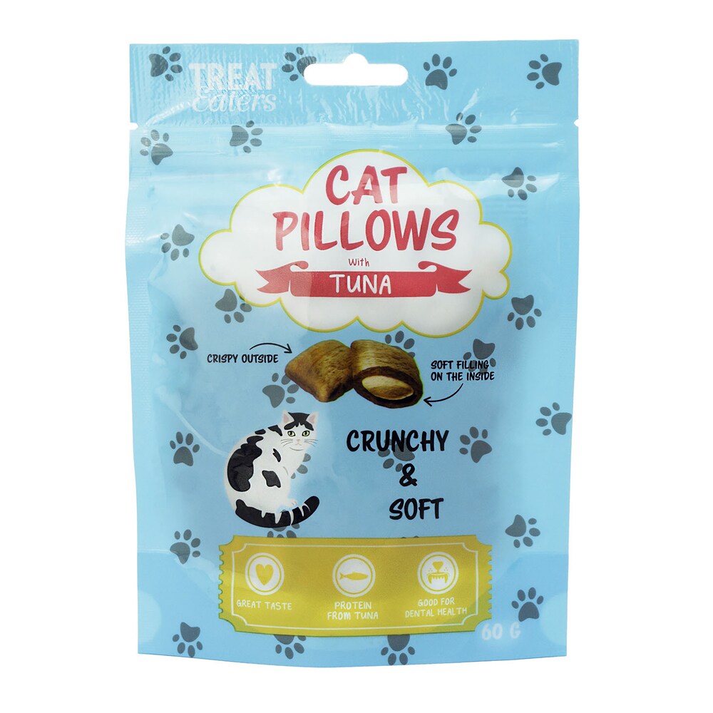 Kattegodbidder med tun - Treateaters Cat Pillows 60 g