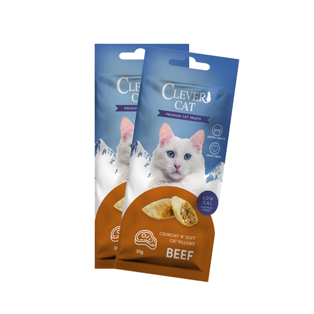 Kattegodbidder med bøf - Treateaters Cat Pillows 30 g