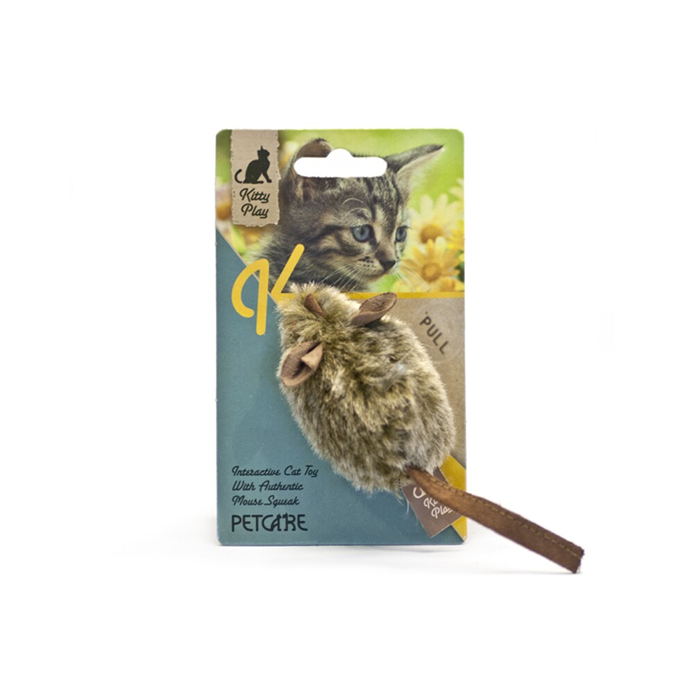 Kattleksak Kitty Play Mouse Hunter - interaktiv mus med bip-lyd