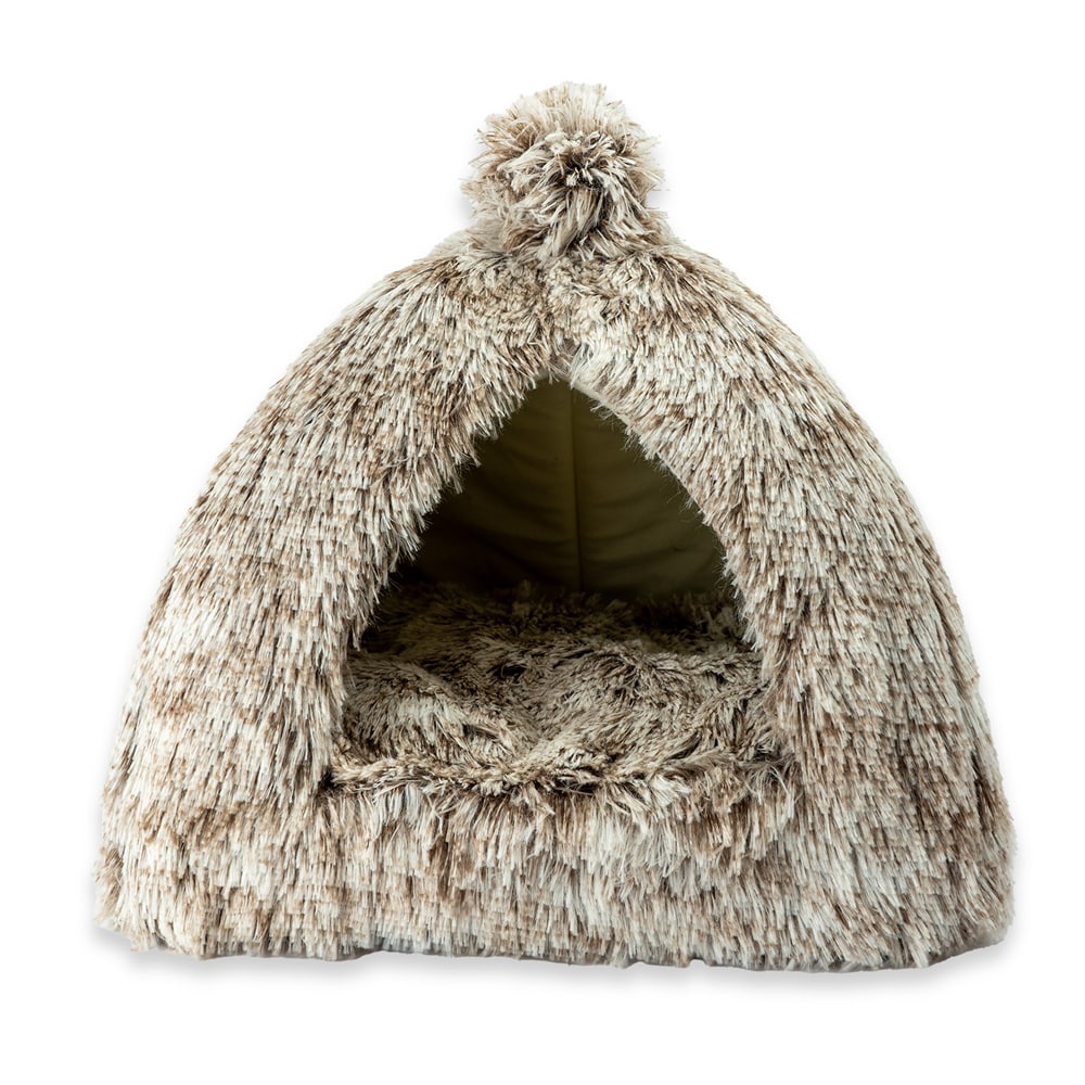 Kattekurv Kitty Play Igloo 40 cm - Brun