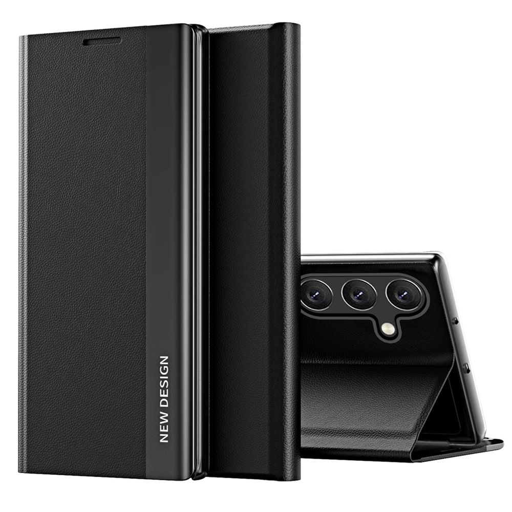 Flip-etui med stativ til Samsung Galaxy A56 - Svart