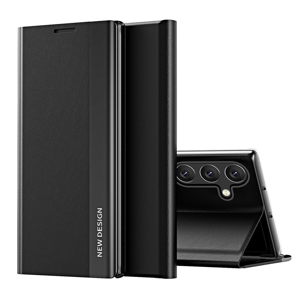 Sleep Case Pro-etui med stativ til Samsung Galaxy A36 - Svart