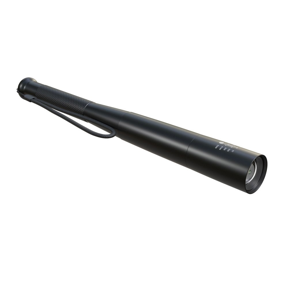 LED-lommelygte i aluminium, 10W, 300 lm, 29 cm, batteridrevet