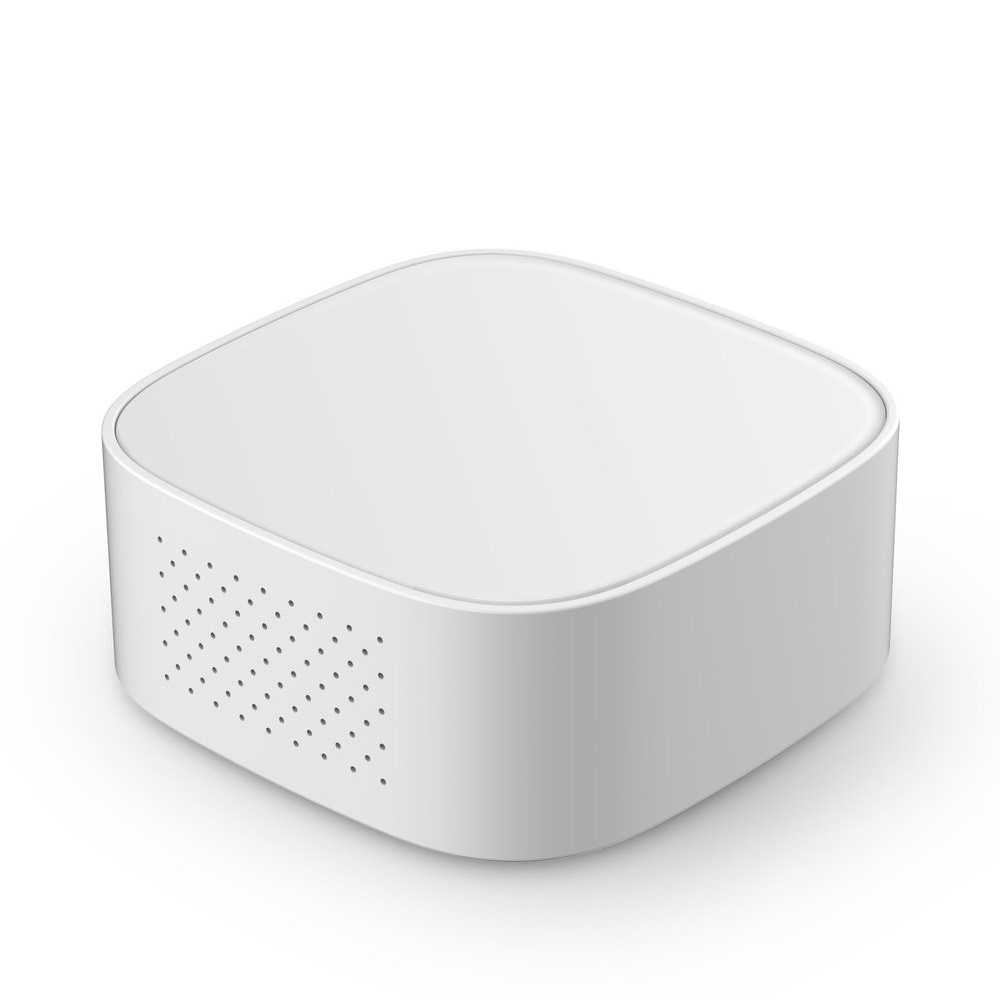 Smart home gateway-hub med Zigbee, Wi-Fi og app-integration
