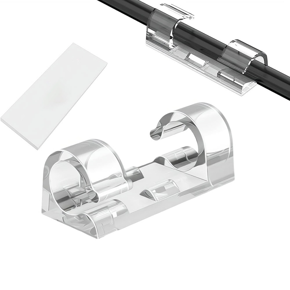 Selvklæbende kabelklemme 4-6 mm 20-pak