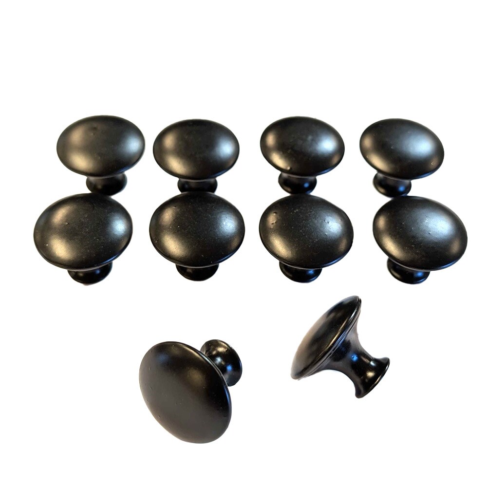 Knoppar till luckor och lådor - 27mm 10-pack Svart