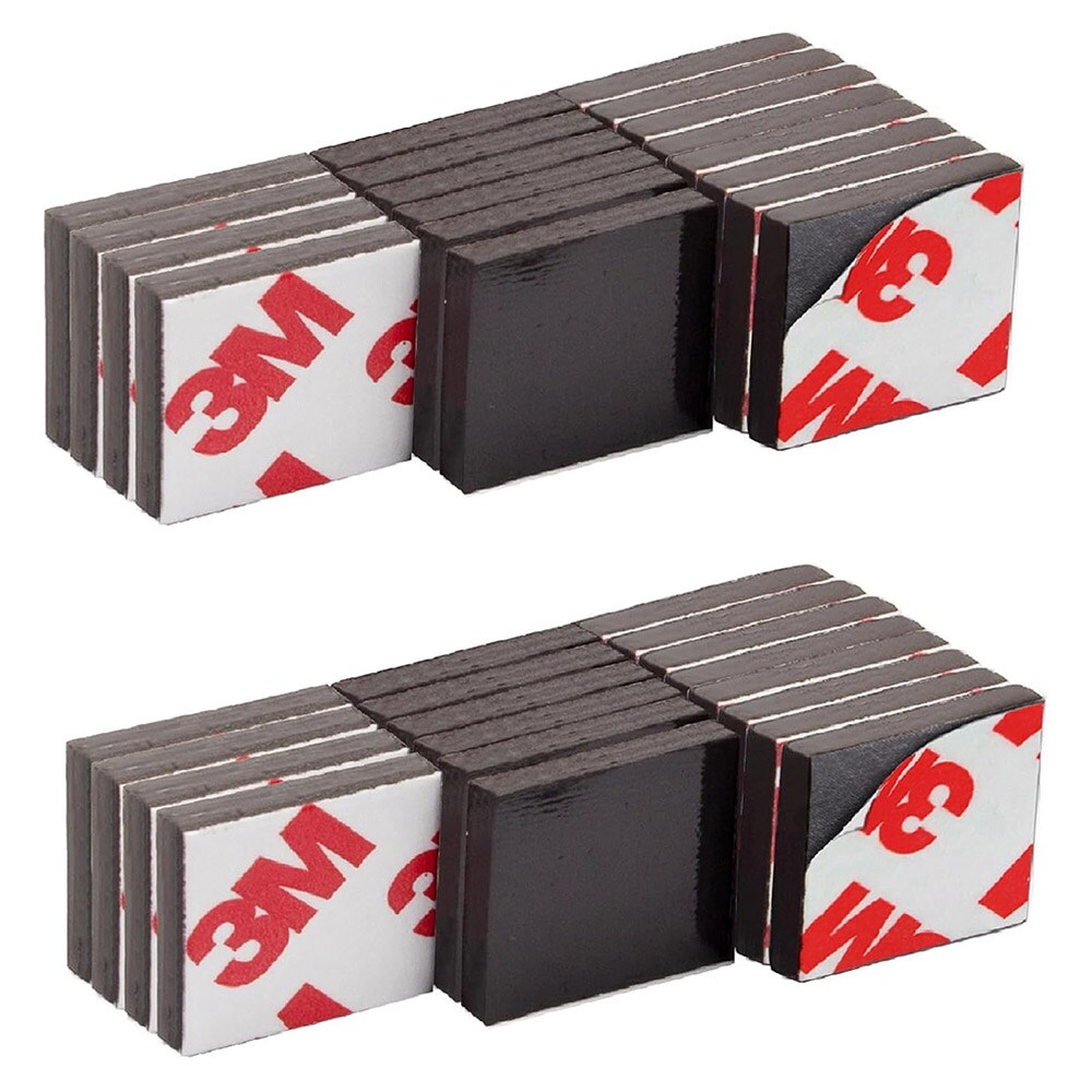 Selvklæbende magnetisk plade 60x60mm 50-pack