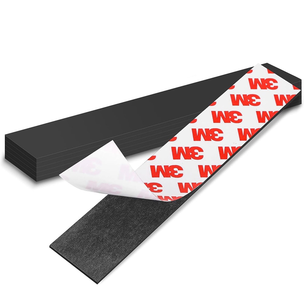 Selvklæbende magnetisk plade 100x20mm 50-pack