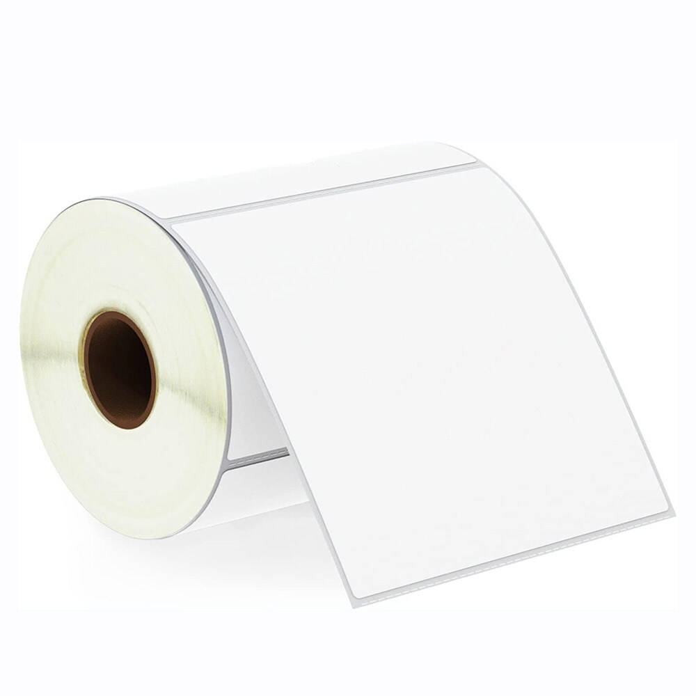 Etiketrulle til termoprinter 100 x 100 mm - 500 etiketter pr. rulle