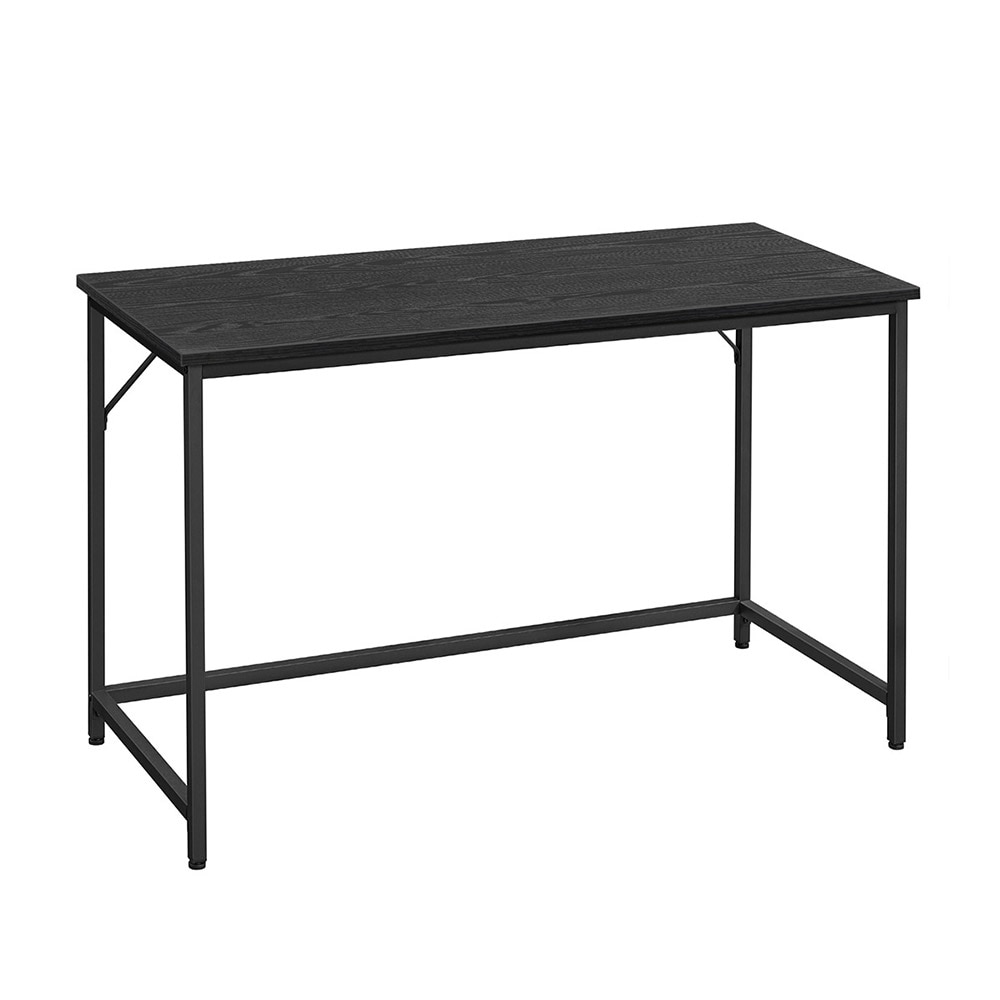Stabilt skrivebord i svart med metalramme - 120 x 60 x 75 cm