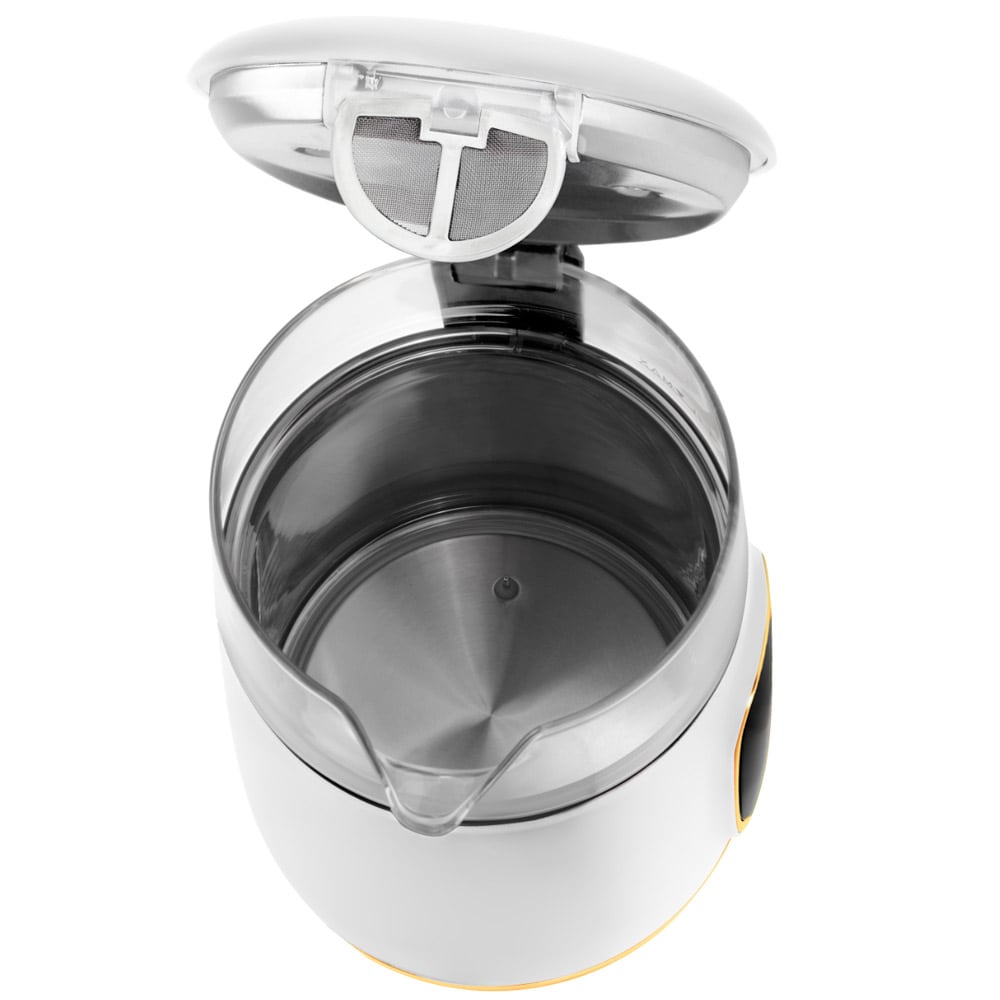 LED-kedel med temperaturkontrol 1,7L - Hvid