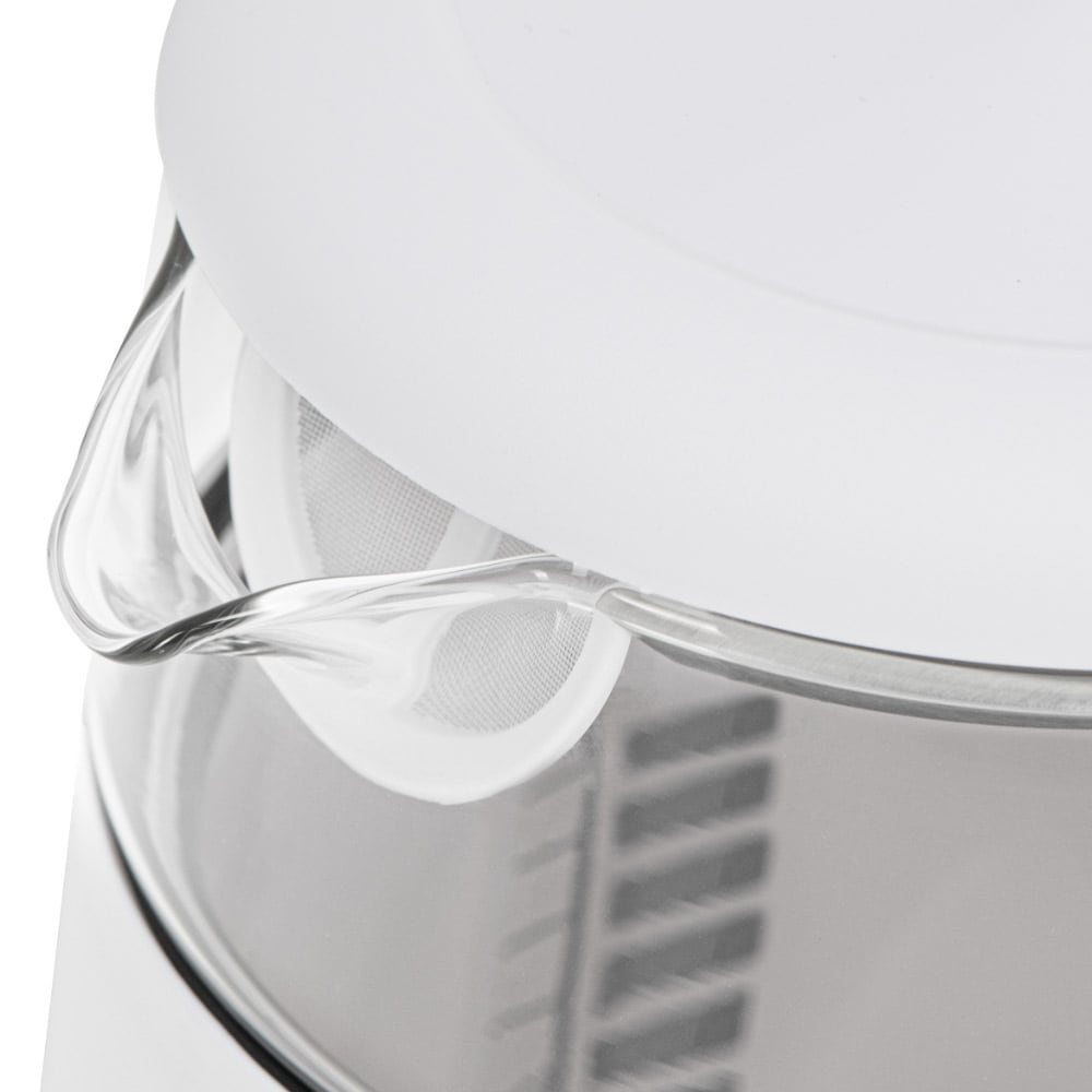 LED-kedel med temperaturkontrol 1,7L - Hvid