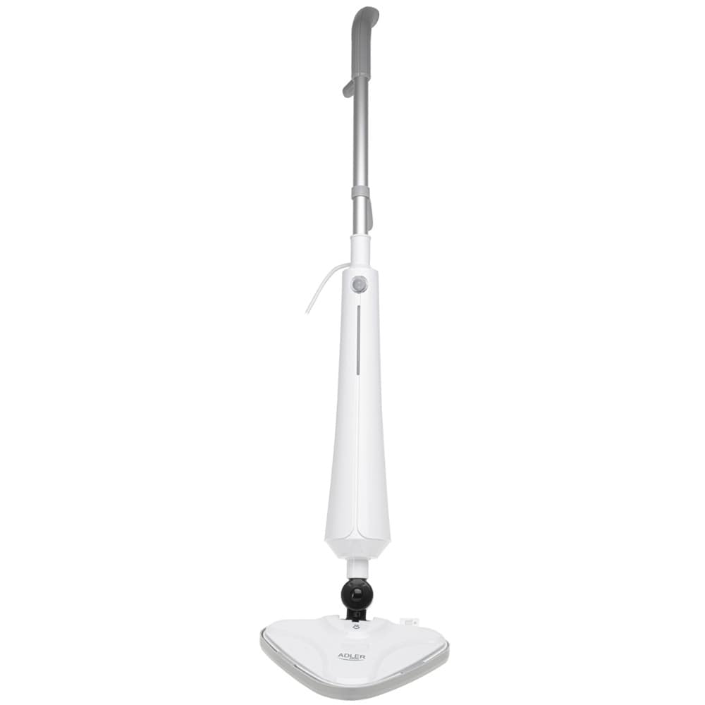1300 W dampmoppe med trekantet hoved og 7 meter ledning - Hvid