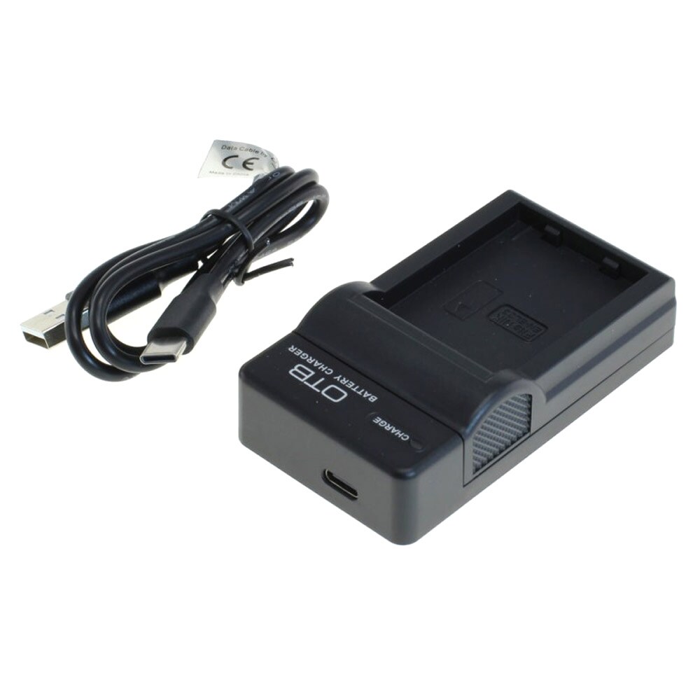 Batterioplader til Canon NB-12L / NB-13L med USB-C-forbindelse