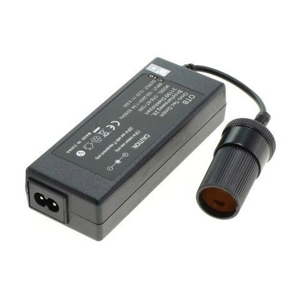 Spændingsomformer 220V AC til 12V/6A DC med cigarettænderstik