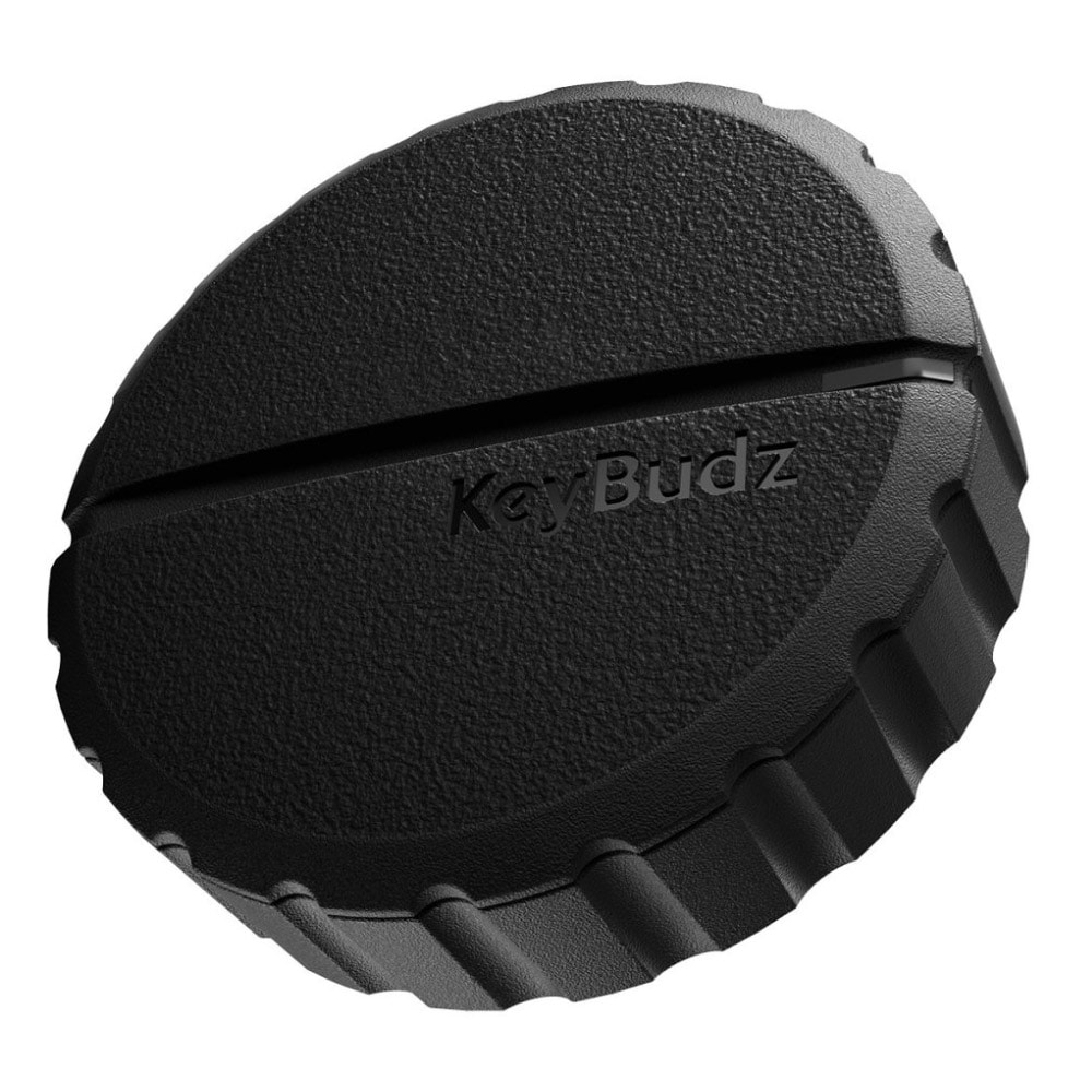 Keybudz Covert Mount-holder til AirTag med IP-68-beskyttelse - Svart