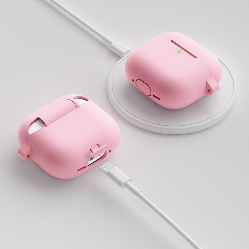 KeyBudz Elevate Series Cover med nøglering til Airpods 4. generation - Pink