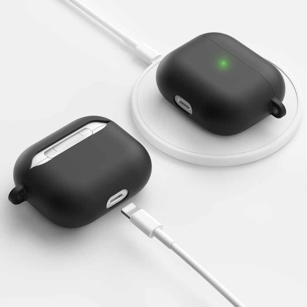 Keybudz PodSkinz HyBridShell Series hård skal til Airpods 3 - Sort