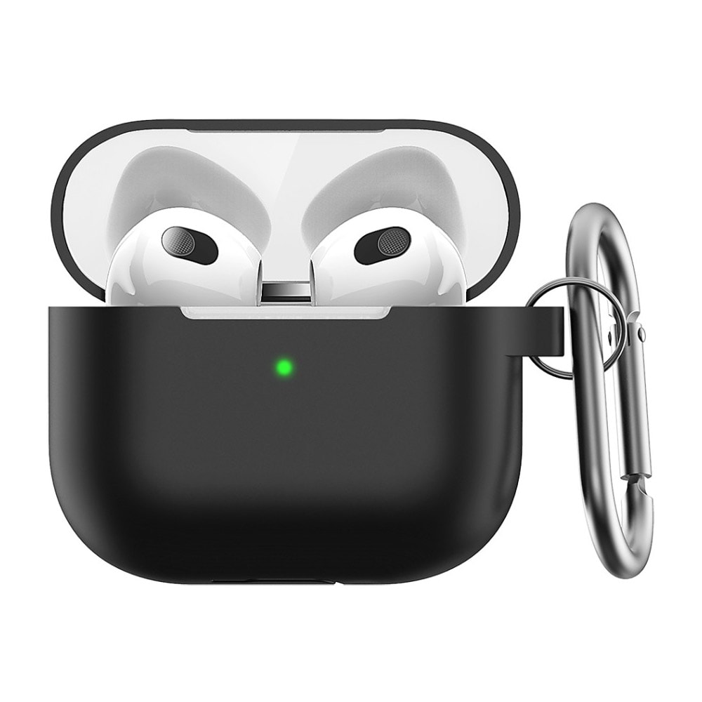 KeyBudz Elevate Series-cover med nøglering til Airpods 3 - Svart