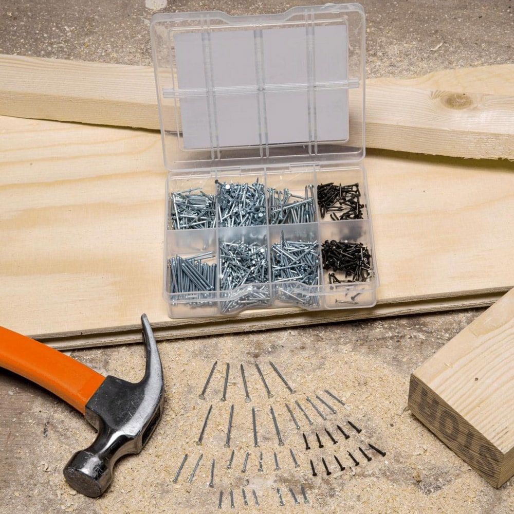 Black+Decker galvaniserede søm og kroge - 1125 stk